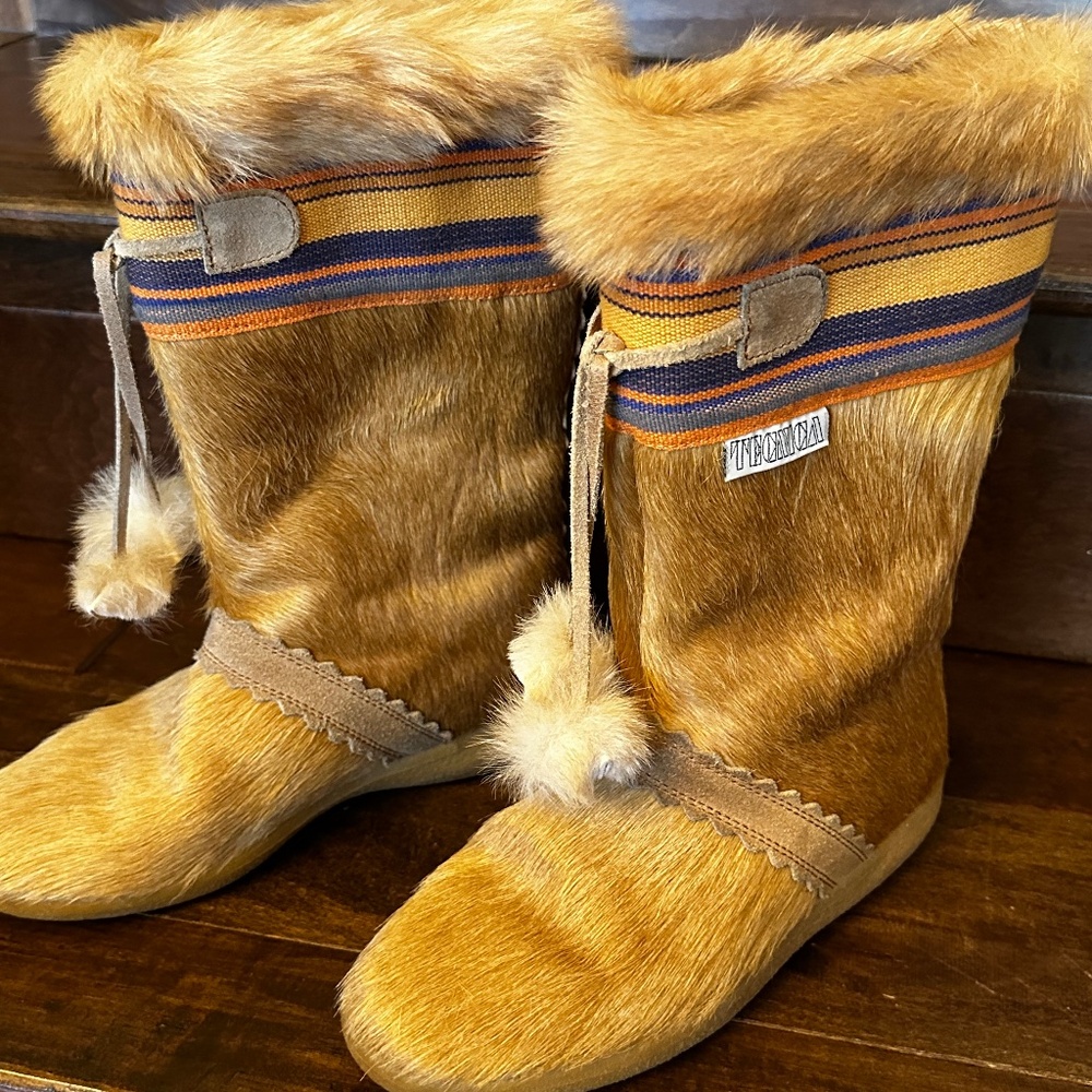 Vintage Tecnica Après-Ski Boots | 70s Fur Winter Boots Women’s Size 6, EUC 36 - Picture 1 of 4